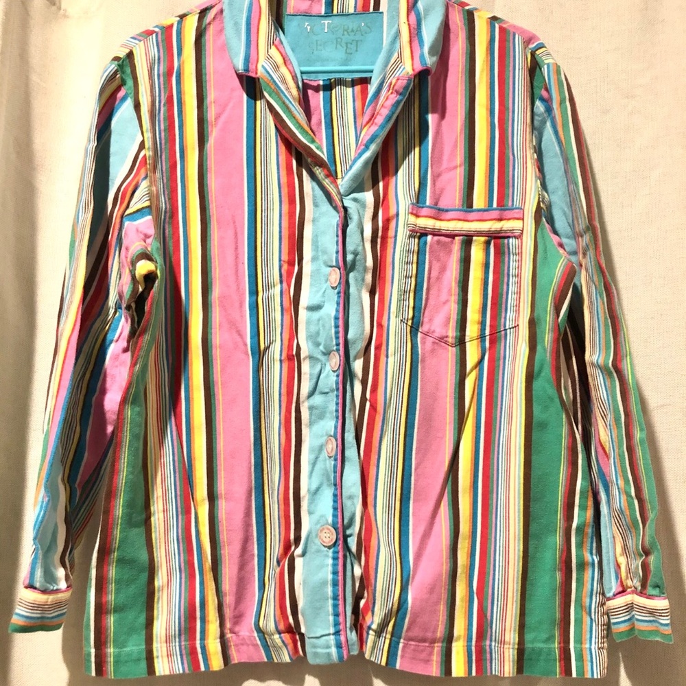 Victoria’s Secret striped Flannel pajama set